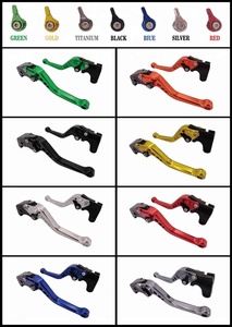 Leviers de frein et d'embrayage réglables, courts, en aluminium, pour YAMAHA <span class=keywords><strong>R1</strong></span> R6 <span class=keywords><strong>FZ1</strong></span> R6, nouveau, - Product Image 2