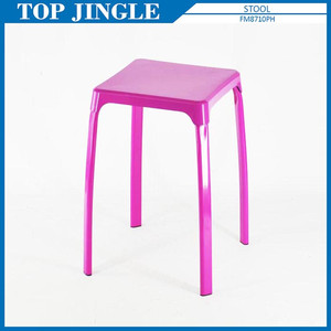 Tabouret simple en fil métallique de salle de bain de couleur blanche utile - Product Image 3