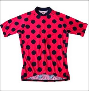 Top de ciclismo con estampado de sublimación de lunares - Product Image 1
