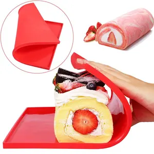 100% Thực Phẩm Lớp Multifuncional Không Dính Silicone Baking Mat Thụy Sĩ CuộN Mat