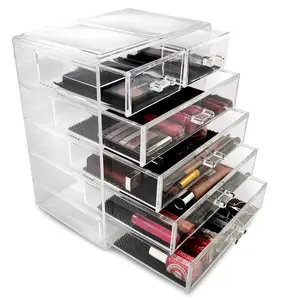 Factory Price Good Quality Jewelry Storage Box New Style Acrylic Cosmetic Organizer Clear Makeup Organizer For Girls Women Gifts