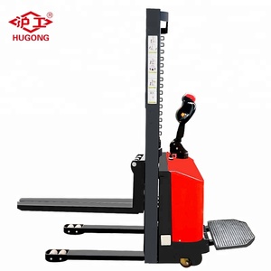 <span class=keywords><strong>1</strong></span> tonelada apilador eléctrico batería transpaleta eléctrica carretilla elevadora para la venta caminar apilador de paletas - Product Image 2
