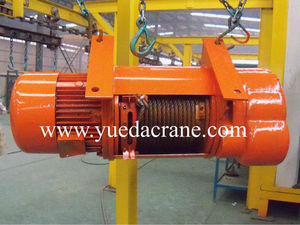 Troli <span class=keywords><strong>Hoist</strong></span> Listrik Rel Ganda Kawat Baja LH5-50ton untuk Crane - Product Image 3