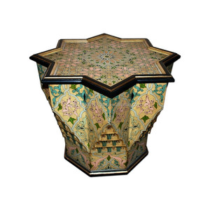 Tavolo stella marocchino in legno - Product Image 1
