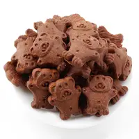 Cracker di biscotti animali al gusto di cioccolato senza glutine (80g)