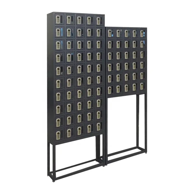 Aangepaste Metal Mobiel Locker Met Stand Voor Handphone 30 Deuren Of 50 Deuren