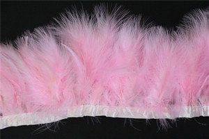 Handmade Pink Feather Turquía Ajuste de la Decoración Vestido De Fiesta - Product Image 4