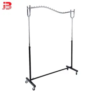 Metallo regolabile panno display rack/vestiti di essiccazione del banco di mostra rack