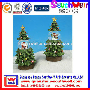 personalizado del árbol <span class=keywords><strong>de</strong></span> <span class=keywords><strong>navidad</strong></span> bola <span class=keywords><strong>de</strong></span> nieve - Product Image 1