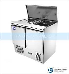 TT-BC280A 2 Door Commercial Sandwich Salad Pizza Prep <strong>Cooler</strong> <strong>Table</strong> - Product Image 2