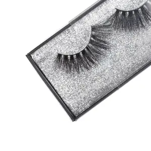 Lashes3d Bulu Mata Palsu 25Mm Bulu Mata Palsu Label Penuh Garis Penuh Bulu Mata Palsu Ekstra Panjang dengan Kotak Kustom