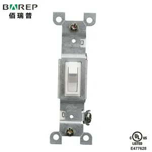 Barep americano padrão eua ul listado 125v interruptor de parede interruptor de parede interruptores de luz