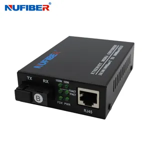 Media Converter 10/100/1000 Base Media Converter 20 km Fibra Ottica Media Converter