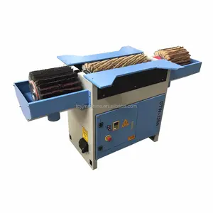 three rollers brush manual sanding machine for irregular wood