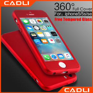 Fundas estuches carcasa 360 protección protector ultrafina ultradelgado para <span class=keywords><strong>iphone</strong></span> 5 5s <span class=keywords><strong>5se</strong></span> con gratis vidro templado - Product Image 1