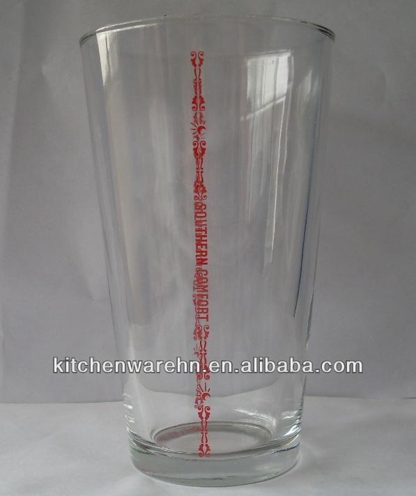 glass hot sale!printing glass cup