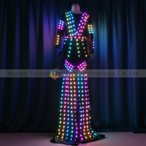 Disfraces <span class=keywords><strong>de</strong></span> caminantes con zancos LED para <span class=keywords><strong>mujer</strong></span> Light-Up <span class=keywords><strong>Robot</strong></span> Tron Performance Wear para eventos - Product Image 6
