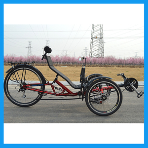 Humanos-Potencia from pedaling assisted 3 wheels Tricycles decubitus with suspension Back - Product Image 5