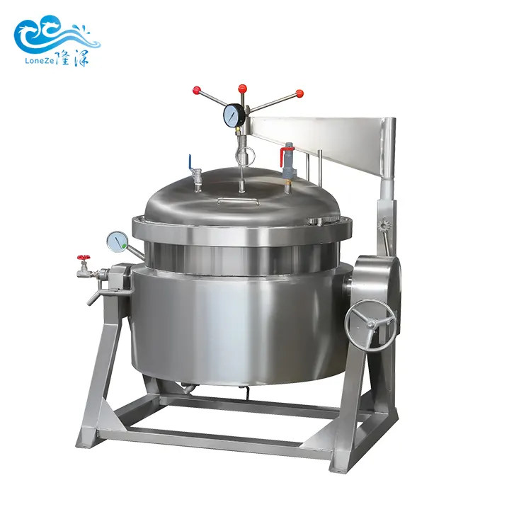 Factory price vacuum low temperature cooking jacketed pots with large capacity