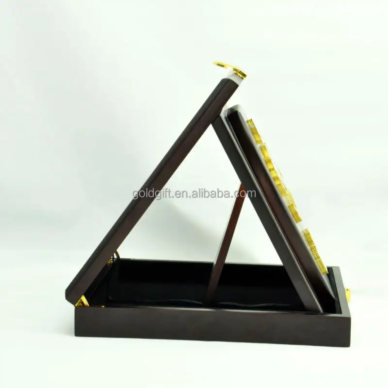 shenzhen supplier the wooden plaques award with wood box for gifts