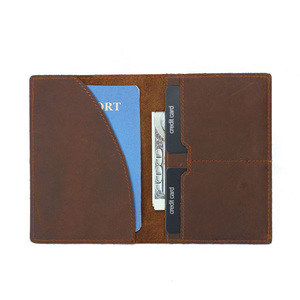 Wb1507 Crarzy Horse Genuine Leather <strong>Passport</strong> <strong>Holder</strong> <strong>for</strong> <strong>Men</strong> - Product Image 1