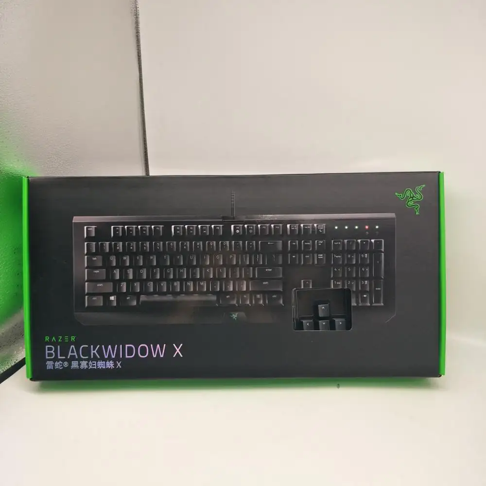 Razer blackwidow x गेमिंग वायर्ड यांत्रिक कुंजी बैकलिट गेमिंग कीबोर्ड