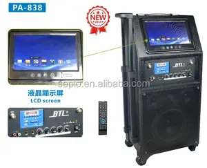 8 ''inch layar LCD profesional portabel amplifier PA-838