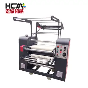 HCM High speed lanyard printing roller heat transfer machine for ribbon printing