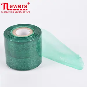 Transparante Groene Kleur Stretch Plastic Roll Krimpfolie Met Handvat