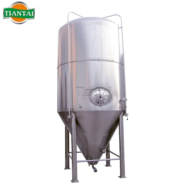 8000L 80HL commercial large glycol jacketed beer conical fermentor fermentation vessel