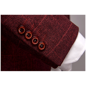 Traje de tres piezas moderno a medida para traje de pantalón formal - Product Image 6