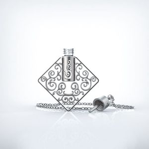 MUB 2017 plata caliente del oro del estilo y collar antiguo de la joyería del perfume del color, colgante de la botella de perfu - Product Image 6