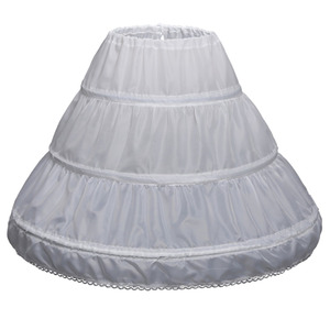 Sottogonna <span class=keywords><strong>Bianca</strong></span> per Bambine, Crinolina con 3 Cerchi, Slip per Ragazze - Product Image 3
