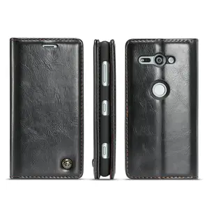 소니 Xperia Z3 지갑 CaseMe 브랜드 MagneticBook 스타일 소니 XZ2 컴팩트 XZ3