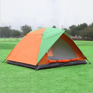 Camping hiking tent house kitchen nylon pop up sound proof tent safari tenda de luxo 2 person waterproof