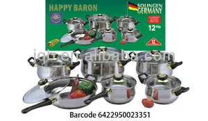 Juego de utensilios de cocina de acero inoxidable, 12 piezas, Happy Baron