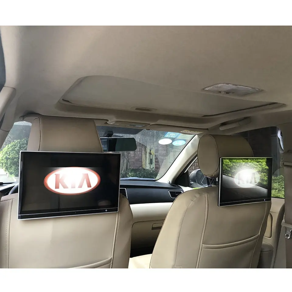 فائقة الوضوح سليم سيارة المقاعد الخلفية شاشة مسند الرأس راصد مسند الرأس لكيا سبورتاج ريو أوبتيما بيكانتو Borrego K5 K9 ألعاب لاعب
