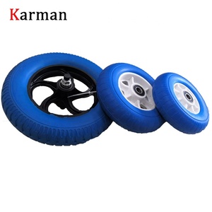 <span class=keywords><strong>Roue</strong></span> en mousse PU solide de <span class=keywords><strong>12</strong></span> <span class=keywords><strong>pouces</strong></span> 3.50-5 3.50x5 pour chariot à outils - Product Image 6