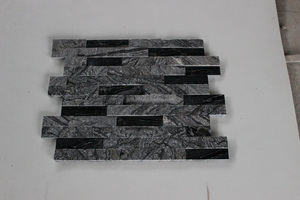 แผงหินวัฒนธรรมแบบเรียงซ้อนหินอ่อนสำเร็จรูปหลากสีสีดำ<span class=keywords><strong>โบราณ</strong></span> - Product Image 6