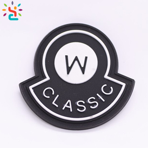School Backpack <strong>Earphone</strong> <strong>Port</strong> <strong>PVC</strong> <strong>Rubber</strong> <strong>Patch</strong> Wholesale Custom Decorative <strong>PVC</strong> <strong>Rubber</strong> <strong>Patch</strong> for Waist Bags - Product Image 2