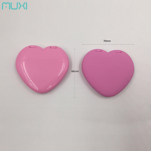 Chine Usine Petit Coeur Forme <span class=keywords><strong>Double</strong></span> Face Poche Miroir Compact Miroir De Maquillage - Product Image 3