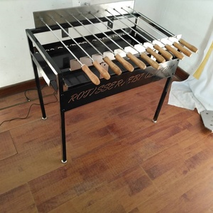 Вращающийся бразильский гриль для барбекю Shish <span class=keywords><strong>Kebab</strong></span> с углем - Product Image 4