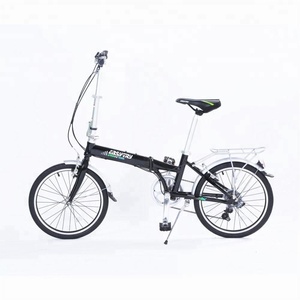 Bicicletta Pieghevole da Città in Alluminio da 20 Pollici <span class=keywords><strong>con</strong></span> Forcella in Acciaio, 7 Velocità, Sistema di Freni a V a Singola Marcia - Product Image 1