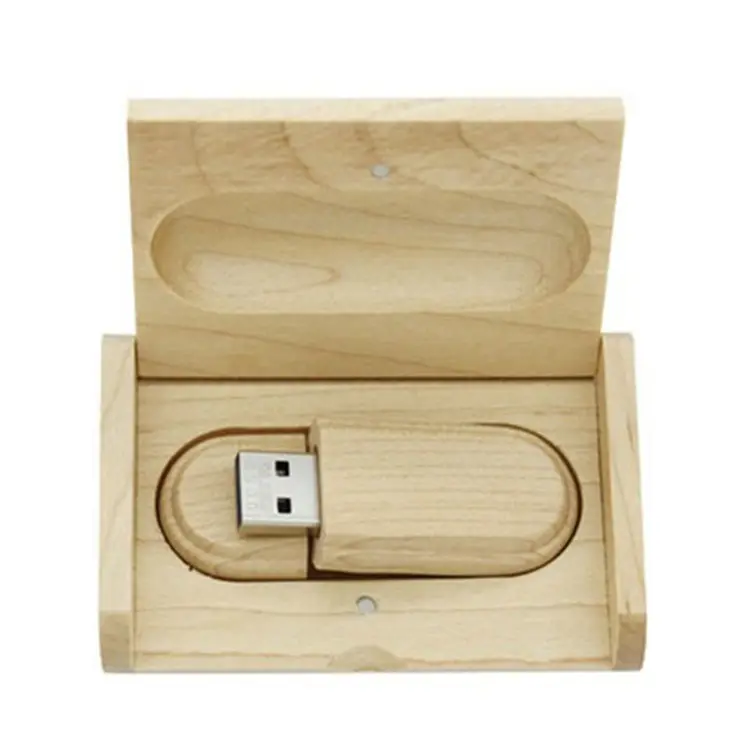 USB Flash Drive GB GB 32 16 8gb pendrive Com Caixa de Presente de madeira USB Memory Stick