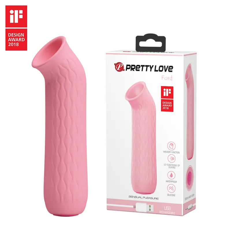 Ventosa e vibratore stimolatore G- Spot e capezzolo e clitoride ricaricabile impermeabile 12 potenti modalità di vibrazione giocattolo del sesso