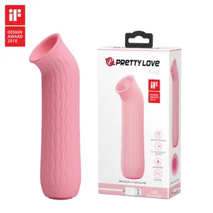 Pengisap & Vibrator tahan air isi ulang g-spot & puting & Stimulator klitoris 12 mode getar kuat mainan seks
