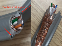 Vention-câble de vidéosurveillance Cat6 UTP pour caméra ip, pour ascenseur et voyage, plat, CCTV