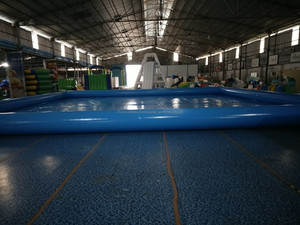 Rectangle inflatable ground pool inflatable pool toys holiday slide pool for rental - Product Image 5