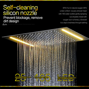 <span class=keywords><strong>Douche</strong></span> LED pour salle de bain 360*500mm, tête de <span class=keywords><strong>douche</strong></span> carrée encastrée avec jets de massage pour le corps - Product Image 3
