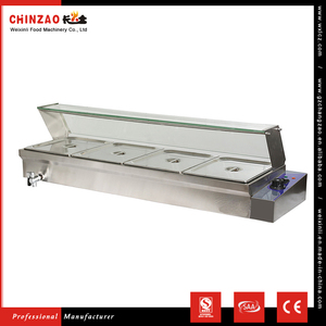 CHINZAO Chine Gros Bonne Performance Équipement de Restaurant Table Top En Acier Inoxydable Bain Marie - Product Image 1